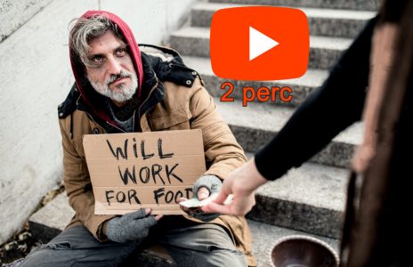 "megdolgozom az ételért" munkát kereső, kéregető, hazug csövesek megleckéztetése, móresre tanítása videó